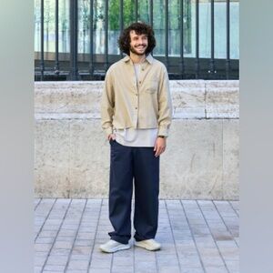 Uniqlo U - Men’s Wide Fit Chino Pants (Navy)